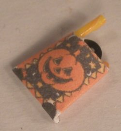 Halloween Orange Bag Filled w/Candy by Lorraine Adinolfi