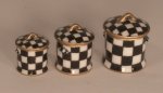 Jester Check Canister Set by Christopher Whitford