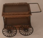 Wicker Tea Cart Dark by Tate's