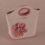 Pink Flower Tote Bag by Francesca Vernucio