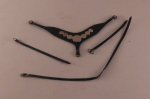 Horse Silver Breast Collar Black by Prestige Leather