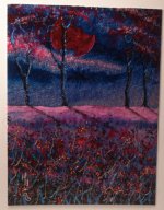 Magenta Painting by Helene Howes