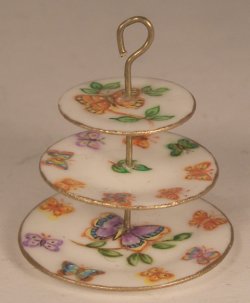 Butterfly Garden 3-Tir Tidbit by Christopher Whitford