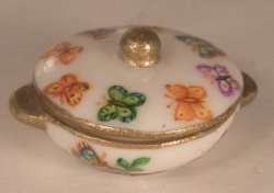 Butterfly Garden Round Vegetable by Christopher Whitford
