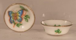 Butterfly Garden Soup Bowl Blue by Christopher Whitford