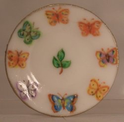 Butterfly Garden Dinner Plate by Christopher Whitford