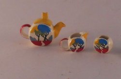 Retro Teaset by Sally Meekins