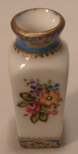 Celeste Blue Square Vase by Christopher Whitford