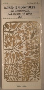 Etched Brass Sheet #18a by Karen's