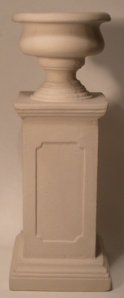 Tall Urn on Column by Anne Calloway