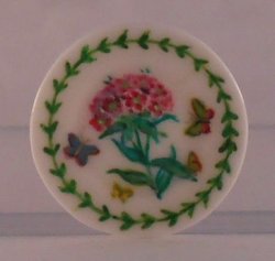 "Portmeirion"Botanical Plate Pink Flower by Christopher Whitford