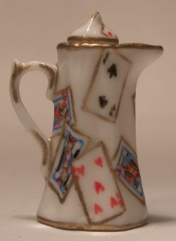 Playing Cards Chocolate Pot by Christopher Whitford