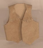 Beigh Vest w/Fringe by Prestige Leather