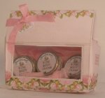 Designer Box Filled w/Bath Tins #3 by Syreeta's Miniatures