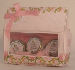 Designer Box Filled w/Bath Tins #3 by Syreeta's Miniatures