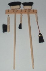 5pc Broom Set w/Wall Mount by St.Leger
