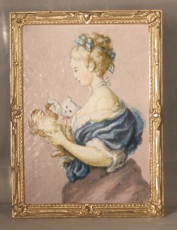 Lady w/Kittens by Christopher Whitford