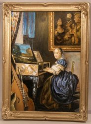 Vermeer's Lady Sitting by Christopher Whitford