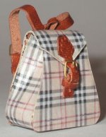Designer Plaid Backpack by Jose Gomez