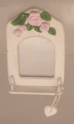 Pink Rose Wall Mirror by Syreeta's