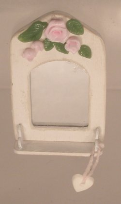 Pink Rose Wall Mirror by Syreeta's