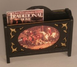 Hunt Scene Magazine Holder by Brooke Tucker
