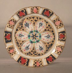 Royal Crown Derby Imar Scalloped Platter by Christopher Whitford