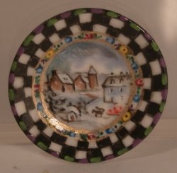 Village Check Plate by Christopher Whitford