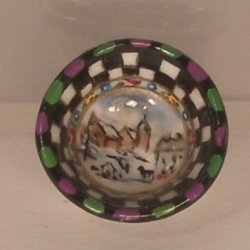 Village Check Serving Bowl by Christopher Whitford
