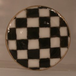 Jester Check Round Platter by Christopher Whitford