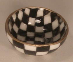 Jester Check Serving Bowl by Christopher Whitford