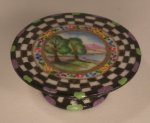 Scenic Check Cake Stand by Christopher Whitford