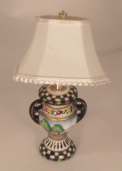 Scenic Check Lamp by Christopher Whitford