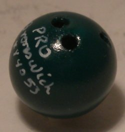Bowling Ball Green by Victor Franco