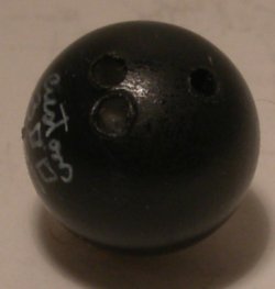 Bowling Ball Black by Victor Franco