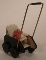 Doll Cart w/Almudene Ferrandize Animal Black by Taller Targioni