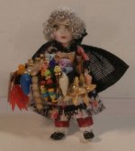 Peddler Doll Black by Cheryl Warder