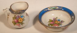 Celeste Blue Pitcher & Bowl by Christopher Whitford
