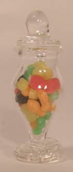 Glass Filled Candy Jar #4 by Lola