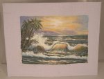 Original Painting on Canvas Hawaiian Sunset by Jeanetta Kendall
