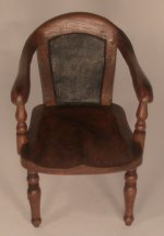 Leather Back Chair by Nicole Walton Marble