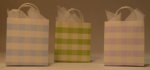 Designer Gift Bags Pastel Plaid set of 3 by Patricia Hopkins