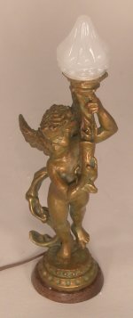 Cherub w/White Shade by Jim Pounder