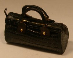 Black Lizard Hand Bag by Jose Gomez
