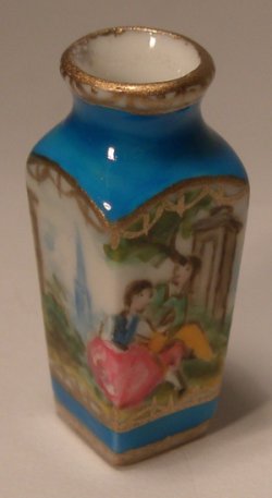 Romantic Limoges Square Vase by Christopher Whitford