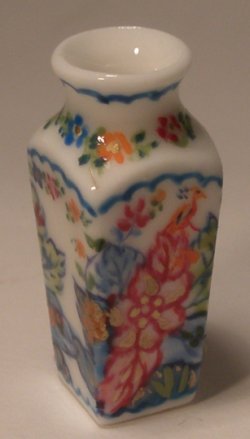 Tobacco Leaf Square Vase by Christopher Whitford