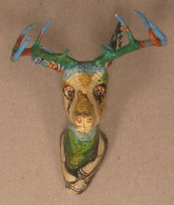 Frederique Morrel Style Deer Head #2 by Christopher Whitford
