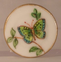 Butterfly Garden Side Plate Green by Christopher Whitford