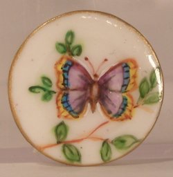 Butterfly Garden Side Plate Purple by Christopher Whitford