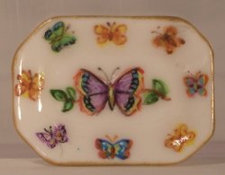 Butterfly Garden Luncheon Tray Purple by Christopher Whitford